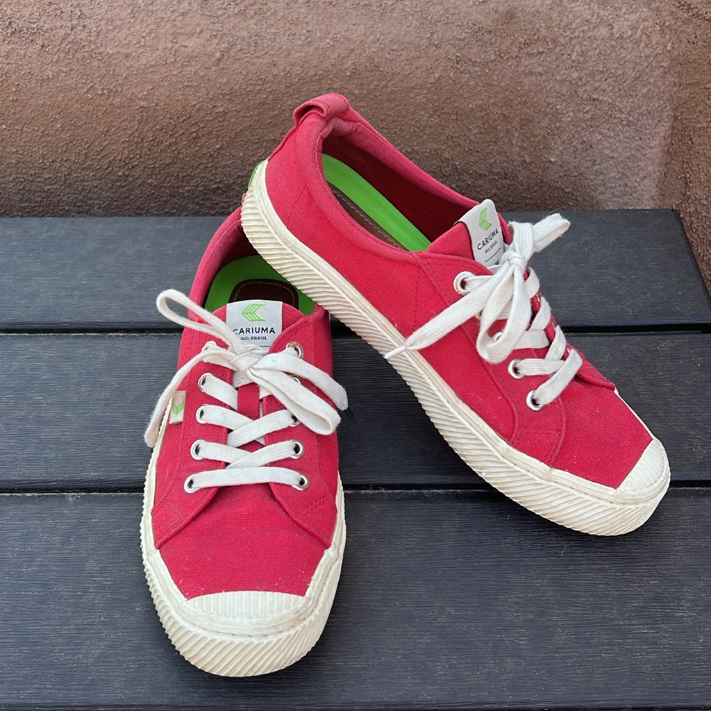 Cariuma Women’s Red Sneakers Size 8 Rio Brasil